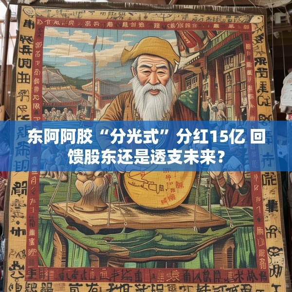 东阿阿胶“分光式”分红15亿 回馈股东还是透支未来？