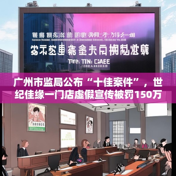 广州市监局公布“十佳案件”，世纪佳缘一门店虚假宣传被罚150万元