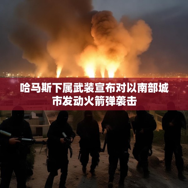 哈马斯下属武装宣布对以南部城市发动火箭弹袭击
