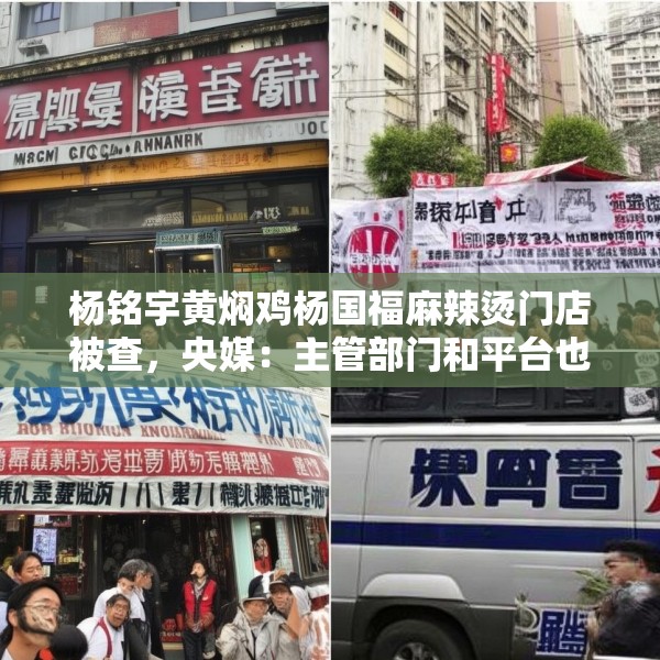 杨铭宇黄焖鸡杨国福麻辣烫门店被查，央媒：主管部门和平台也该反思
