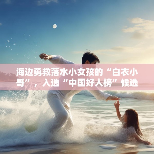 海边勇救落水小女孩的“白衣小哥”，入选“中国好人榜”候选人
