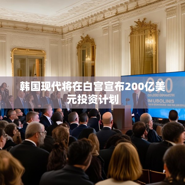 韩国现代将在白宫宣布200亿美元投资计划