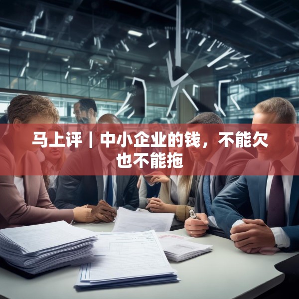 马上评｜中小企业的钱，不能欠也不能拖