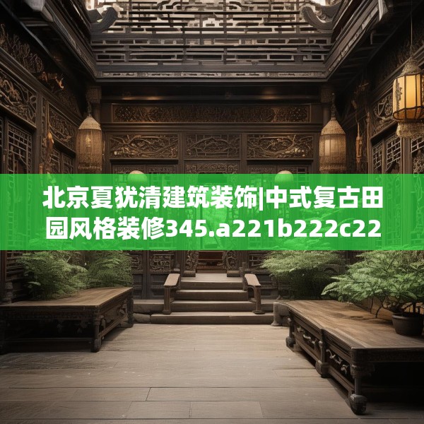 北京夏犹清建筑装饰|中式复古田园风格装修345.a221b222c225fgy.232uyk