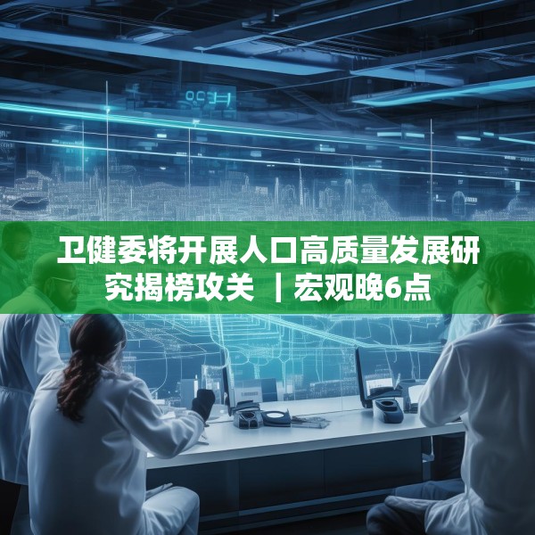 卫健委将开展人口高质量发展研究揭榜攻关 ｜宏观晚6点