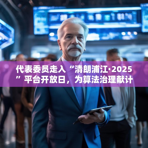 代表委员走入“清朗浦江·2025”平台开放日，为算法治理献计