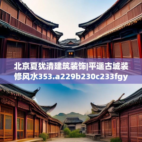 北京夏犹清建筑装饰|平遥古城装修风水353.a229b230c233fgy.240cvcx