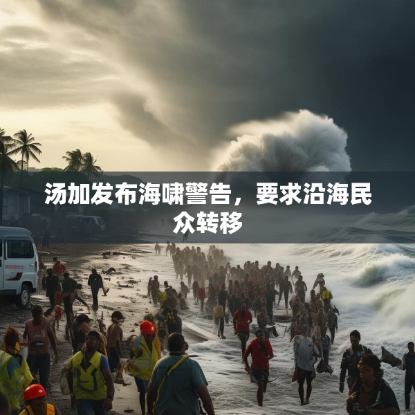 汤加发布海啸警告，要求沿海民众转移