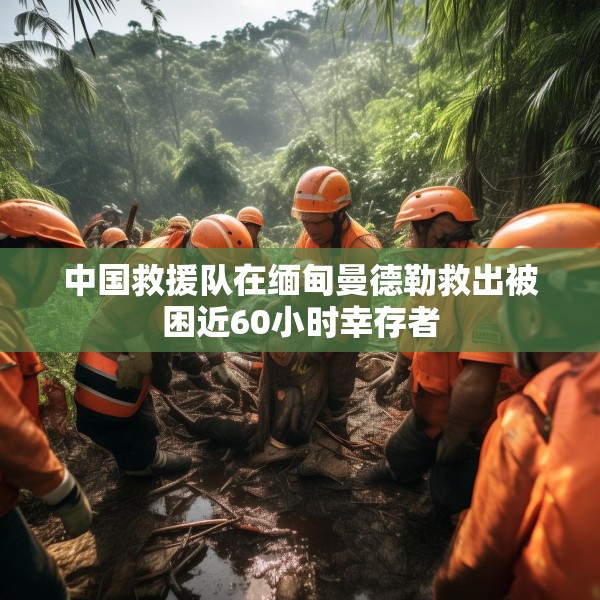中国救援队在缅甸曼德勒救出被困近60小时幸存者