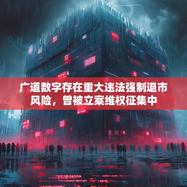 广道数字存在重大违法强制退市风险，曾被立案维权征集中