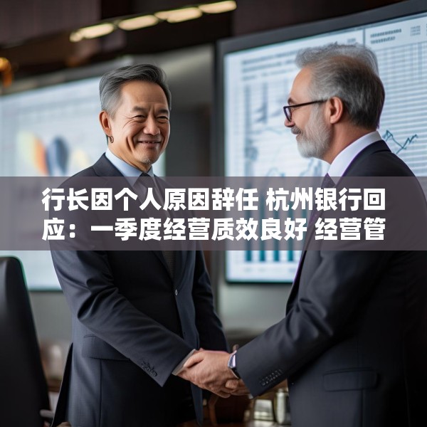 行长因个人原因辞任 杭州银行回应：一季度经营质效良好 经营管理不受影响 董事长代为履职