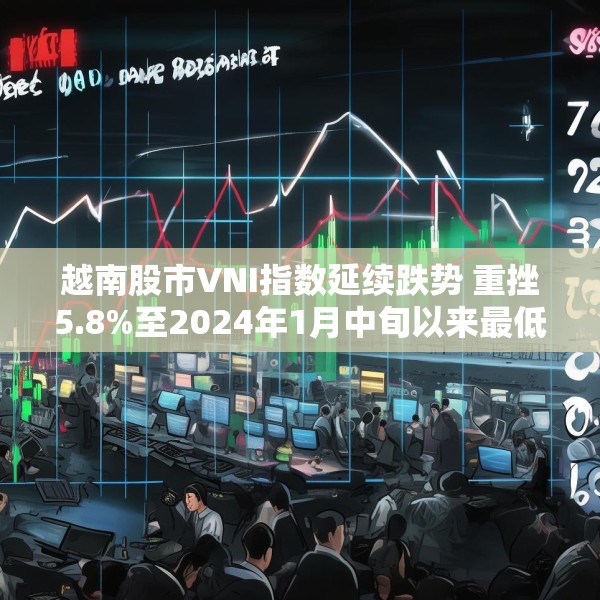 越南股市VNI指数延续跌势 重挫5.8%至2024年1月中旬以来最低