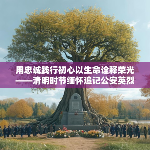 用忠诚践行初心以生命诠释荣光——清明时节缅怀追记公安英烈
