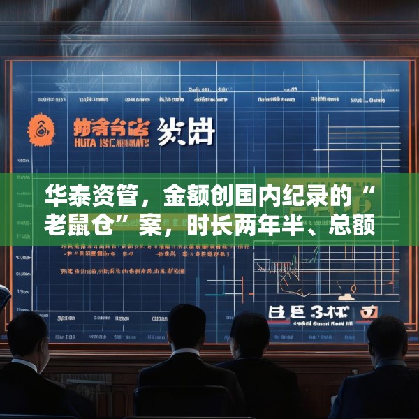 华泰资管，金额创国内纪录的“老鼠仓”案，时长两年半、总额33亿元