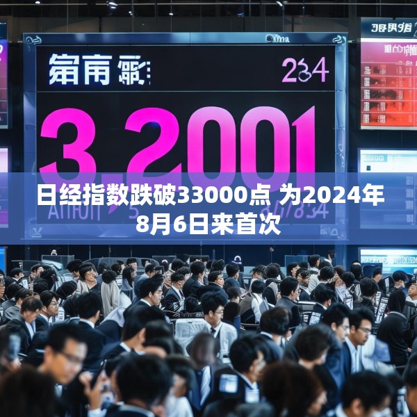 日经指数跌破33000点 为2024年8月6日来首次