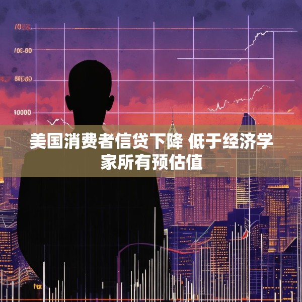 美国消费者信贷下降 低于经济学家所有预估值