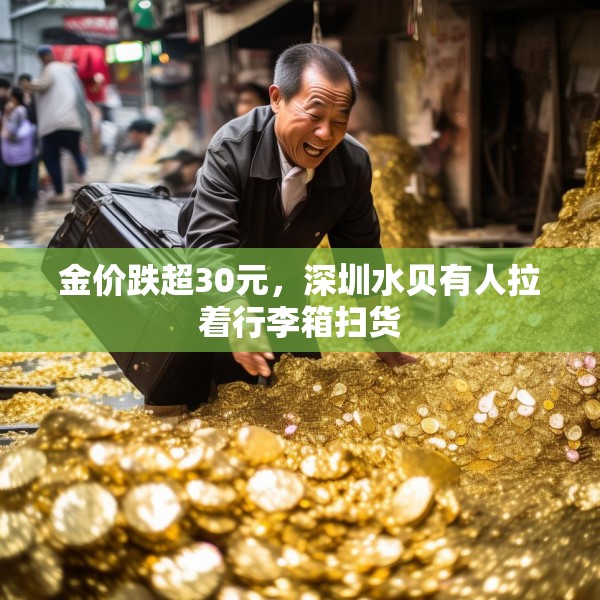 金价跌超30元，深圳水贝有人拉着行李箱扫货