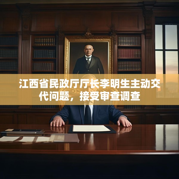 江西省民政厅厅长李明生主动交代问题，接受审查调查