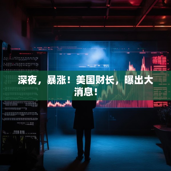 深夜，暴涨！美国财长，曝出大消息！