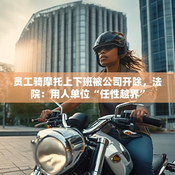 员工骑摩托上下班被公司开除，法院：用人单位“任性越界”