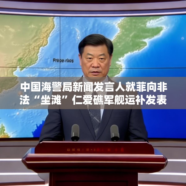 中国海警局新闻发言人就菲向非法“坐滩”仁爱礁军舰运补发表谈话