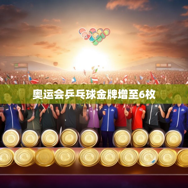 奥运会乒乓球金牌增至6枚
