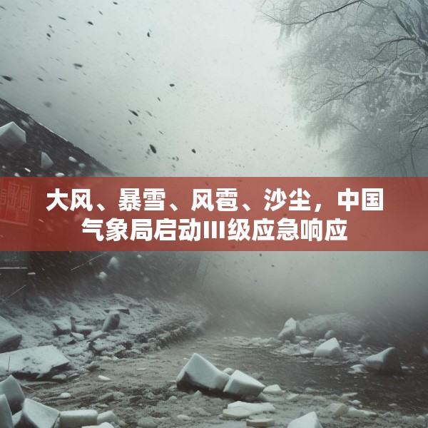大风、暴雪、风雹、沙尘，中国气象局启动Ⅲ级应急响应