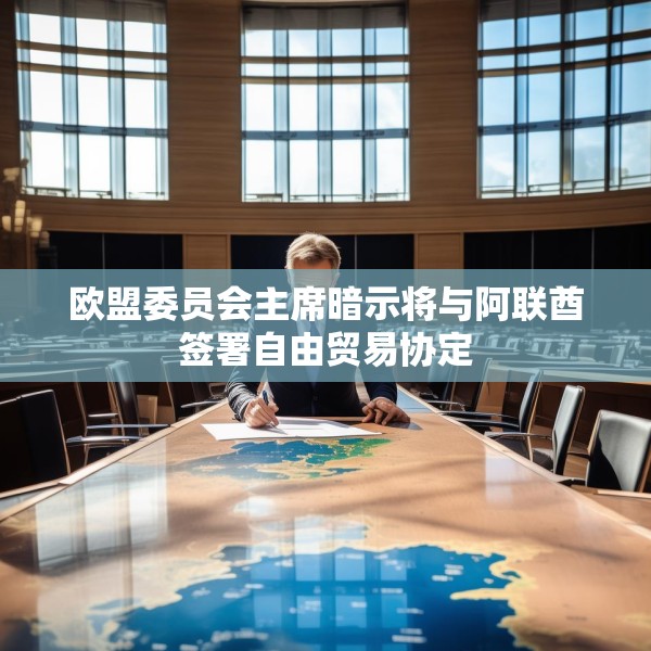 欧盟委员会主席暗示将与阿联酋签署自由贸易协定