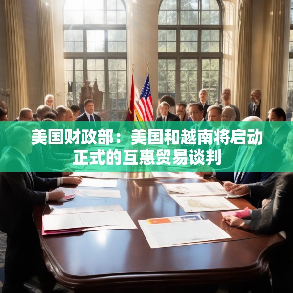 美国财政部：美国和越南将启动正式的互惠贸易谈判