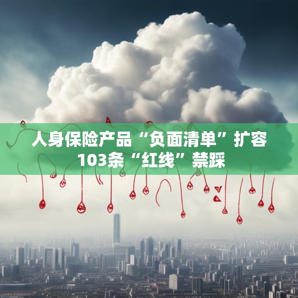 人身保险产品“负面清单”扩容 103条“红线”禁踩