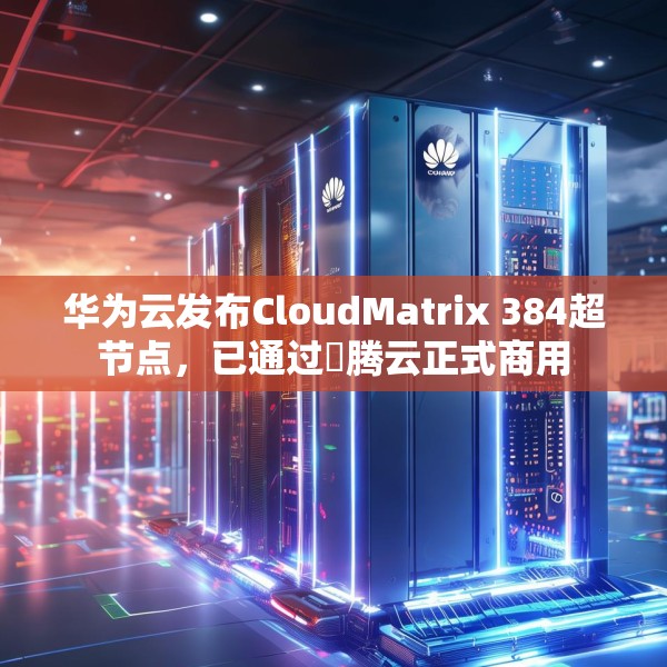 华为云发布CloudMatrix 384超节点，已通过昇腾云正式商用