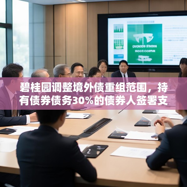 碧桂园调整境外债重组范围，持有债券债务30%的债券人签署支持协议