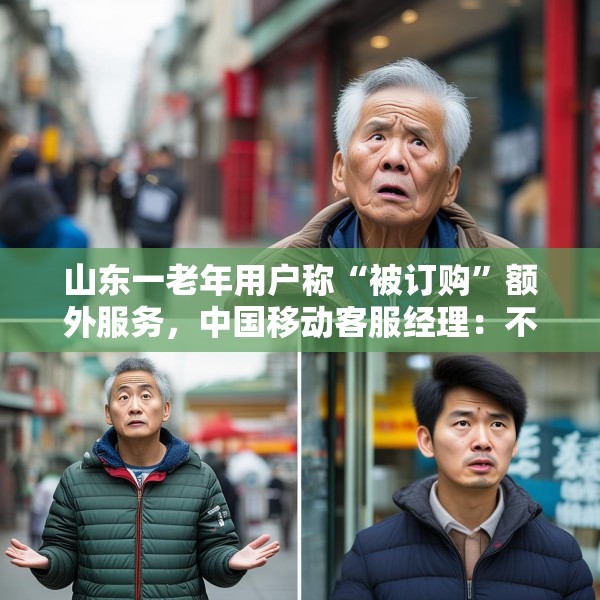 山东一老年用户称“被订购”额外服务，中国移动客服经理：不知情