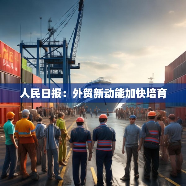 人民日报：外贸新动能加快培育