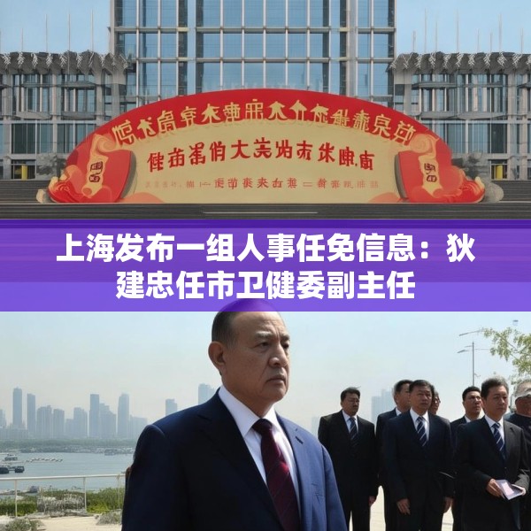 上海发布一组人事任免信息：狄建忠任市卫健委副主任