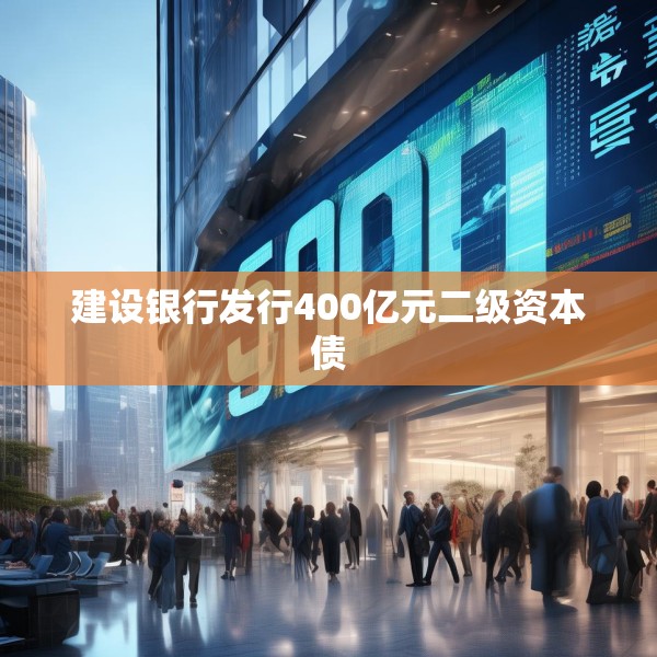 建设银行发行400亿元二级资本债