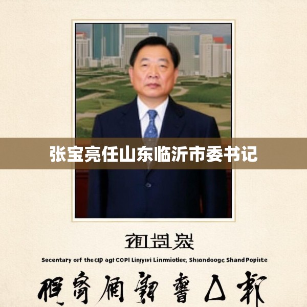 张宝亮任山东临沂市委书记