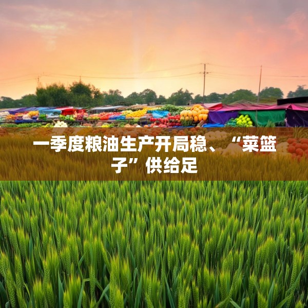 一季度粮油生产开局稳、“菜篮子”供给足