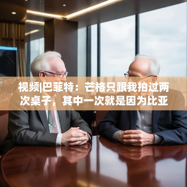 视频|巴菲特：芒格只跟我拍过两次桌子，其中一次就是因为比亚迪。