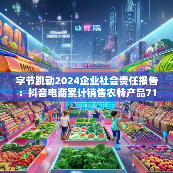 字节跳动2024企业社会责任报告：抖音电商累计销售农特产品71亿单