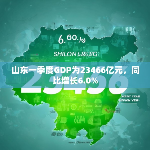 山东一季度GDP为23466亿元，同比增长6.0%