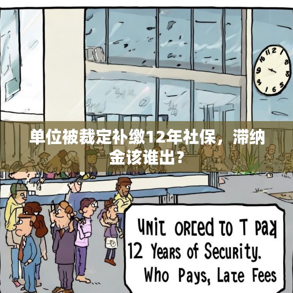单位被裁定补缴12年社保，滞纳金该谁出？