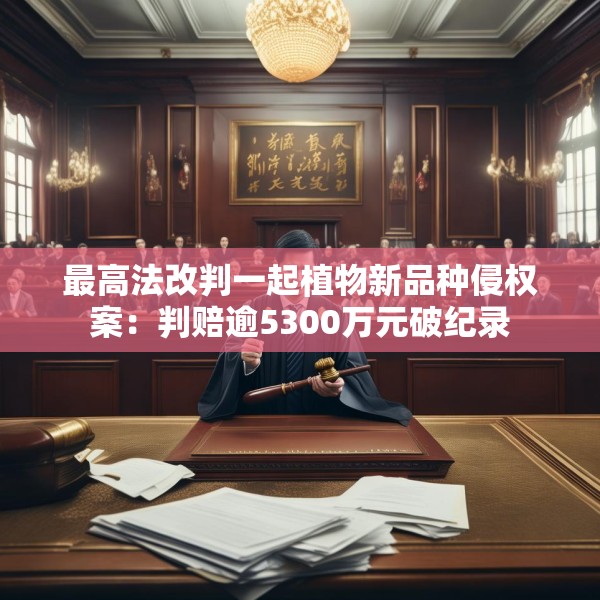 最高法改判一起植物新品种侵权案：判赔逾5300万元破纪录