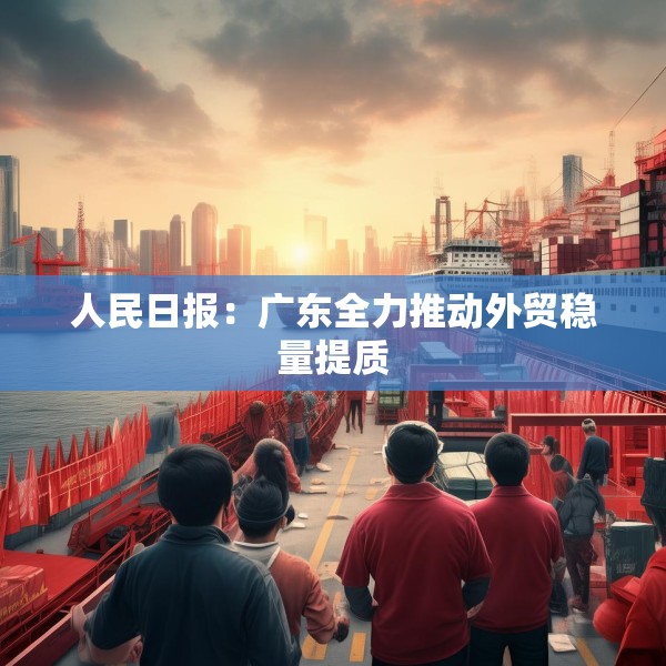 人民日报：广东全力推动外贸稳量提质