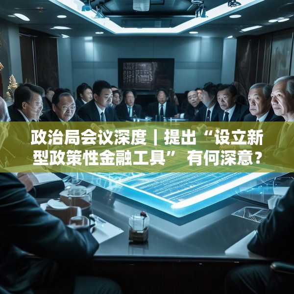 政治局会议深度｜提出“设立新型政策性金融工具” 有何深意？