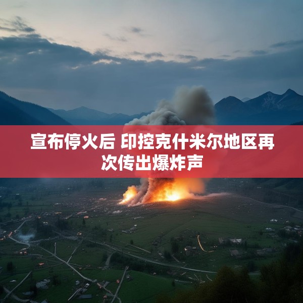 宣布停火后 印控克什米尔地区再次传出爆炸声