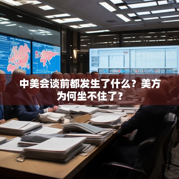 中美会谈前都发生了什么？美方为何坐不住了？