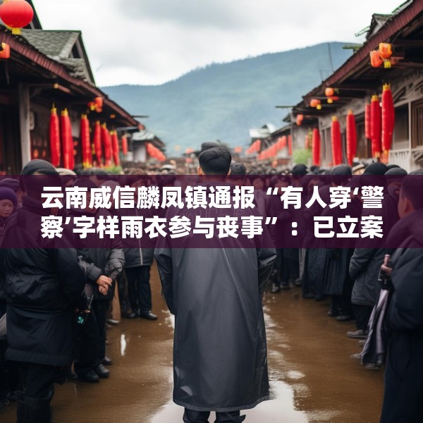 云南威信麟凤镇通报“有人穿‘警察’字样雨衣参与丧事”：已立案查处