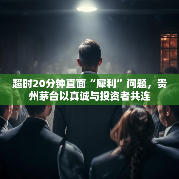 超时20分钟直面“犀利”问题，贵州茅台以真诚与投资者共连