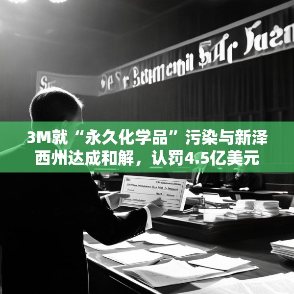 3M就“永久化学品”污染与新泽西州达成和解，认罚4.5亿美元